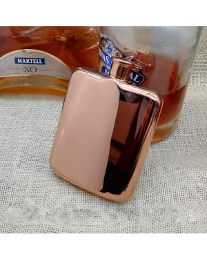 Rose Gold Plated Stainless Steel Hip Flask