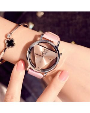 Hollow Triangle Dial Design Creative Watch