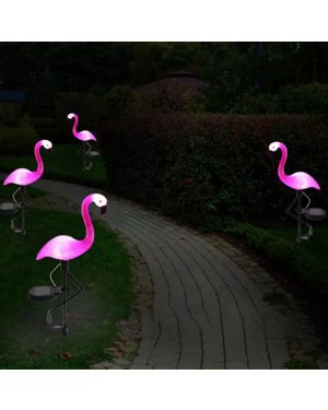 LED Solar Flamingo