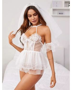 Lace Bridal Bodysuit
