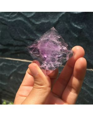Natural Amethyst Lilac Crystal Pyramid